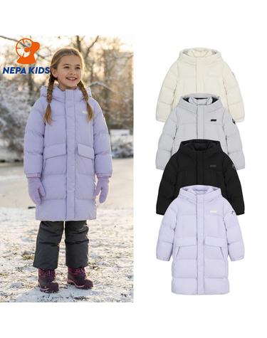 NEPA KIDS 네파키즈 공용 시그니처 롱 덕 다운자켓 KLF2051