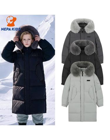 NEPA KIDS 네파키즈 윈터 플로우 롱 덕다운 자켓 KM72058