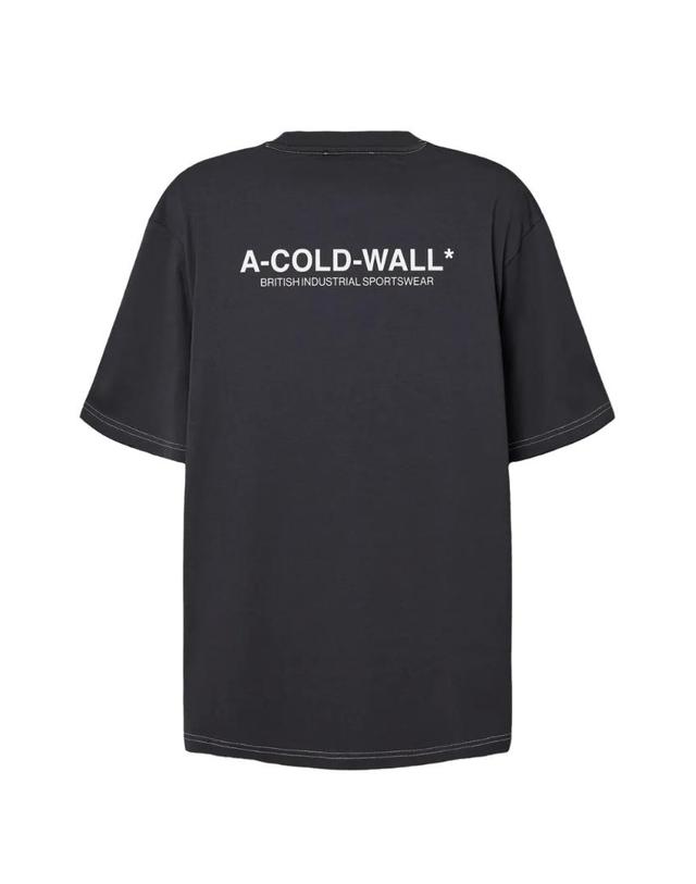 어콜드월 [해외직구] 26 FW 어콜드월 로고 프린트 배색 스티치 티셔츠 ACWMTS2580035 TP458452527 착용컷