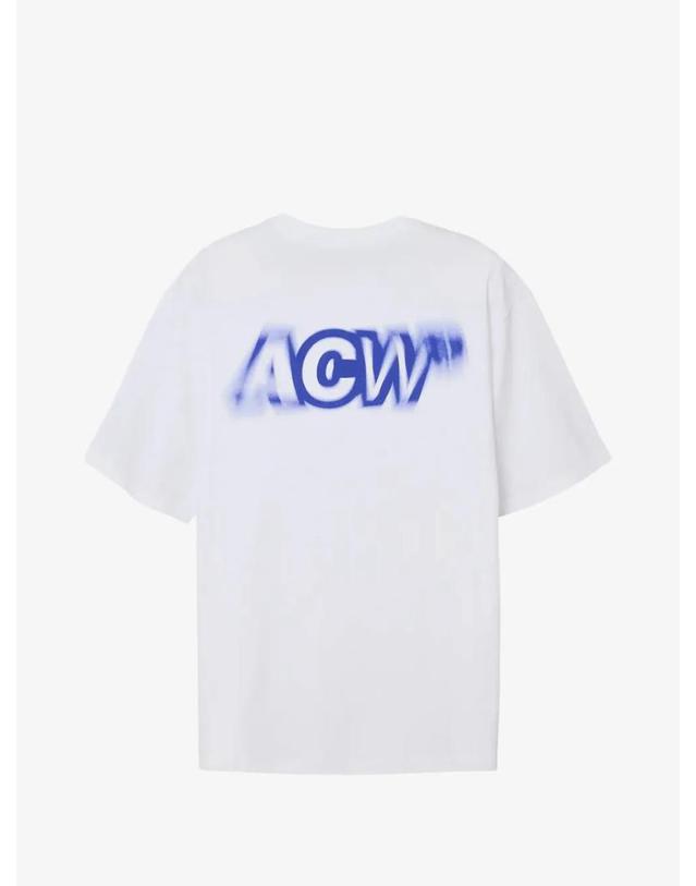 어콜드월 [해외직구] 26 FW 어콜드월 스핀 로고 프린트 코튼 티셔츠 ACWMTS2710001 TP458719937 착용컷