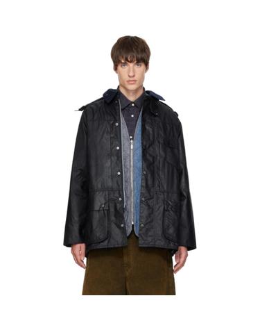 [해외직구] 아페쎄 네이비 Barbour 뷰포트 왁스 재킷 MWX2618NY91 TP878057642