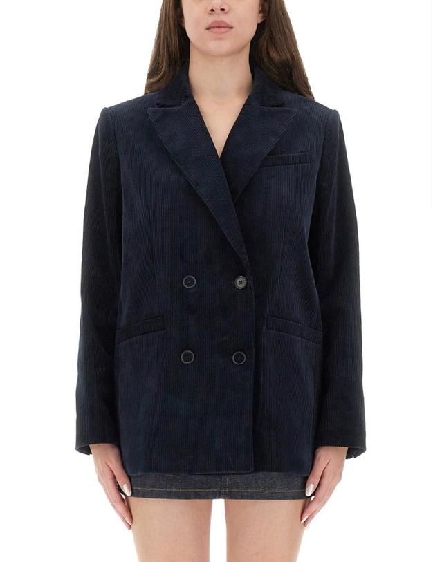 아페쎄 [해외직구] 25FW A P C Lucy 코듀로이 블레이저 COHBBF03212IAK TP573075302 착용컷