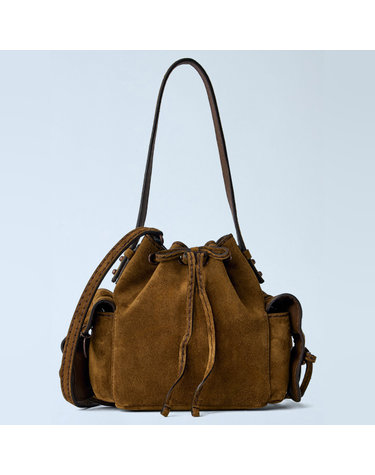 [해외직구] 26 FW 멀티 포켓 Multipocket 미니 스웨이드 버킷백 A10458 295