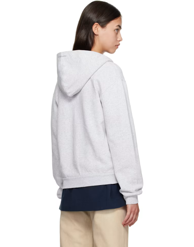 아크네 스튜디오 [해외직구] 26 FW 그레이 집업 후드티 252129F097011 착용컷