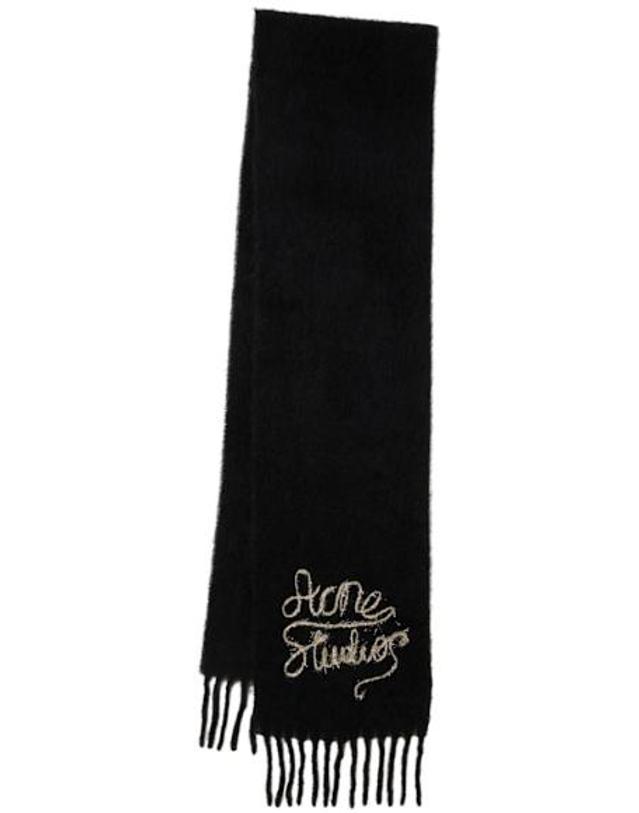[해외] [아크네 스튜디오] 26 FW 남성 Scarf with fringes and embroidery 83I SFG012 TP724697156 DB7HXX10769