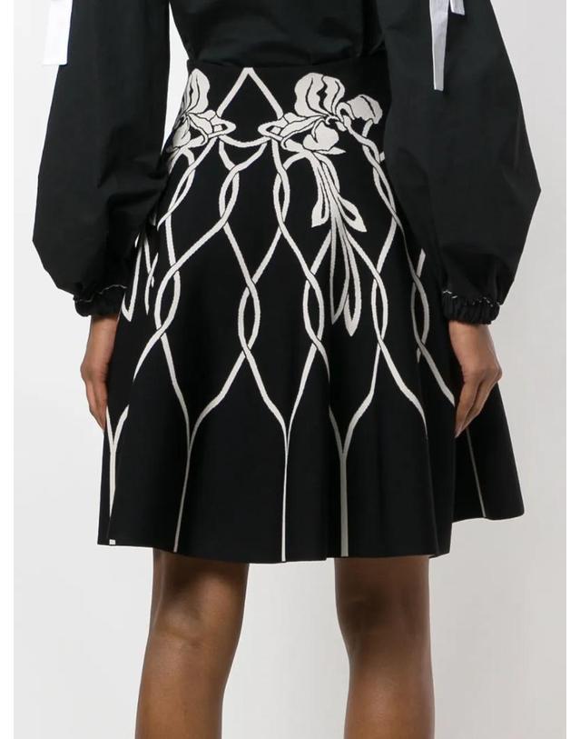 알렉산더 맥퀸 [해외직구] 26 FW 알렉산더 맥퀸 high waisted knitted skirt 532067Q1RPU TP458225207 착용컷