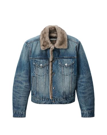 [해외직구] 알렉산더왕 denim jacket w  faux mink lining 12296539013384 TP725717087