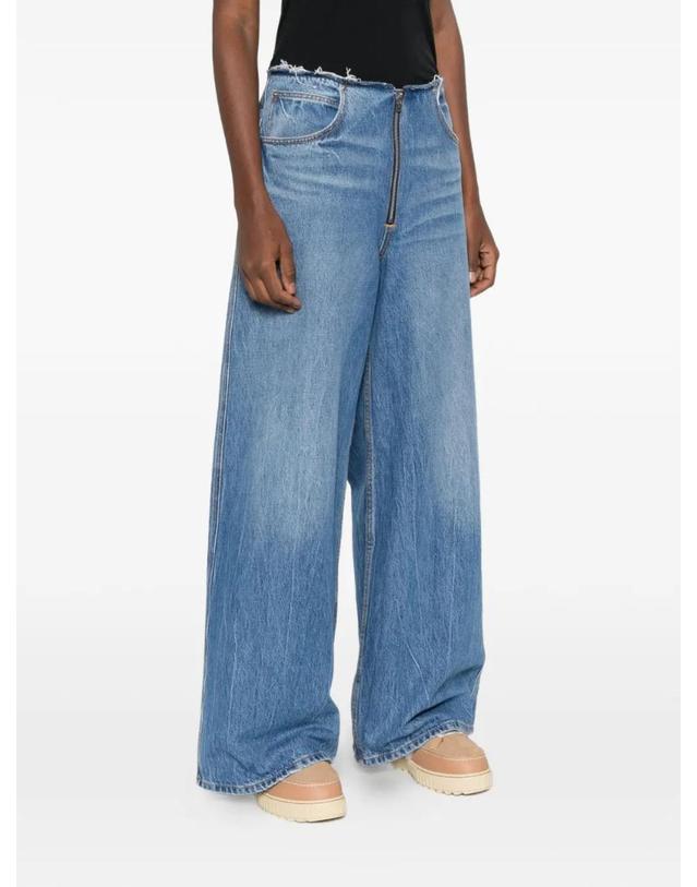알렉산더 왕 [해외직구] 26 FW 알렉산더왕 서지 와이드 진 4DC1264902 TP454372277 착용컷