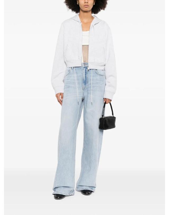 알렉산더 왕 [해외직구] 26 FW 알렉산더왕 drawstring wide leg jeans 4DC32641652NDATS TP459008407 착용컷