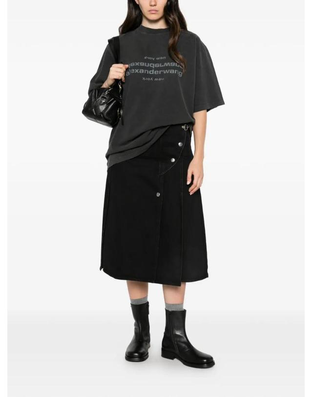 알렉산더 왕 [해외직구] 26 FW 알렉산더왕 logo print cotton T shirt UCC1271948 TP459210716 착용컷