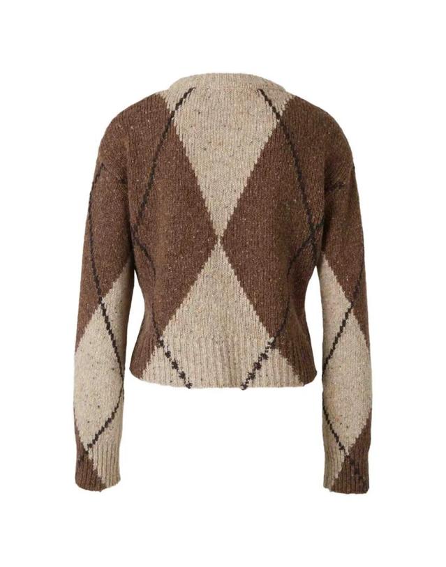 알투자라 [해외직구] 26 FW 알투자라 파리시 아가일 니트 V넥 스웨터 F226882765WOOL30NYLON5ALPACA TP457773466 착용컷