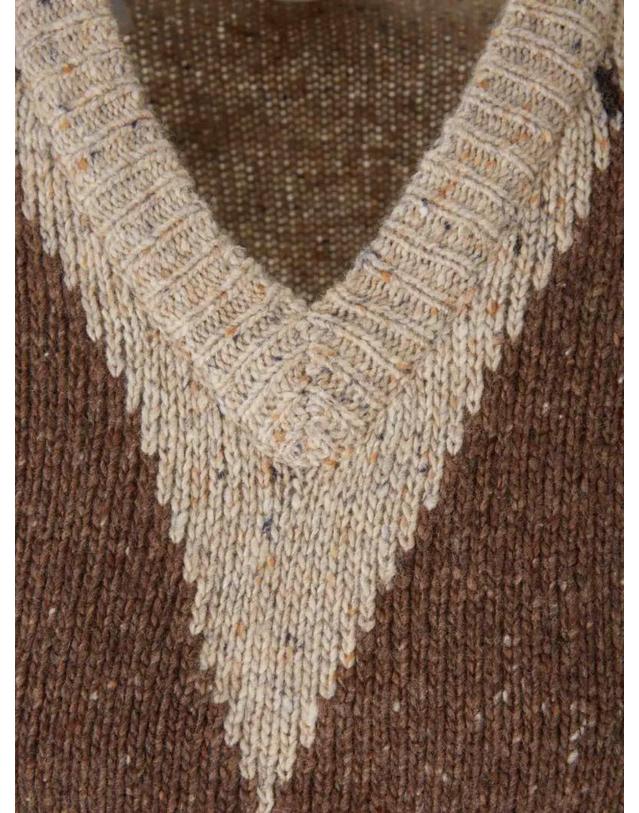 알투자라 [해외직구] 26 FW 알투자라 파리시 아가일 니트 V넥 스웨터 F226882765WOOL30NYLON5ALPACA TP457773466 착용컷