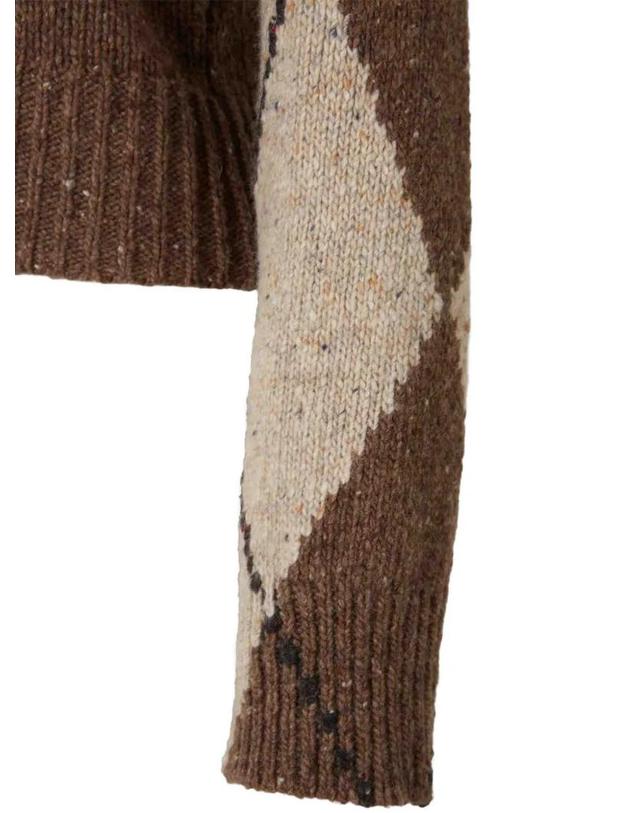 알투자라 [해외직구] 26 FW 알투자라 파리시 아가일 니트 V넥 스웨터 F226882765WOOL30NYLON5ALPACA TP457773466 착용컷