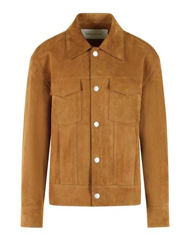 [해외직구] 26FW AMI 트러커 브라운 Suede 자켓 UJK951LH0059282 TP582184774
