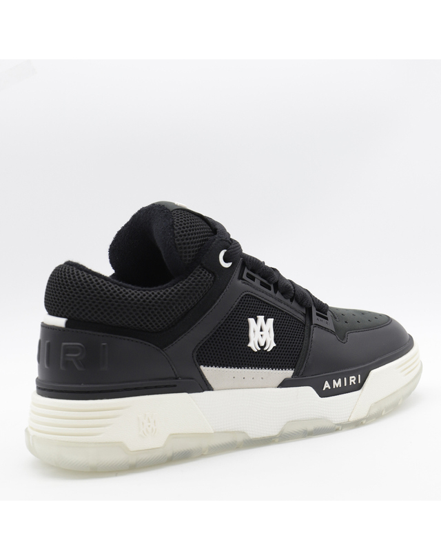 아미리 [해외직구] 25FW 아미리 블랙 레더 앤 패브릭 MA 1 스니커즈 AMFOSR1097BLACK TP575520821 착용컷
