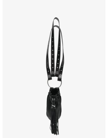 [해외직구] 26 FW Ann Demeulemeester 케넌 프린지 트리밍 레더 버킷 백 B0014598LT213 TP459250631