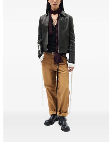 [해외직구] 26 FW Ann Demeulemeester 오사 스트라이프 크레이프 니트 스카프 B0014355FA059 TP458616137