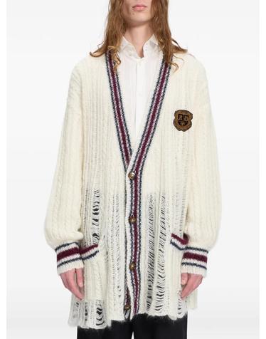 [해외직구] 26 FW Ann Demeulemeester 디스트레스드 케이블 니트 가디건 B0014467KN096 TP458490505