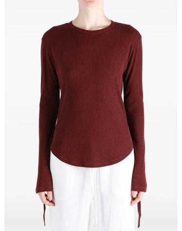 앤드뭘미스터 [해외직구] 26 FW Ann Demeulemeester 도트 골지 니트 긴소매 티셔츠 2620WJTS19FA659 TP460123498