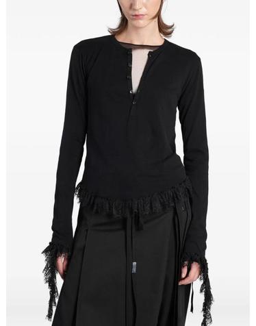 앤드뭘미스터 [해외직구] 26 FW Ann Demeulemeester Mare lace trim top B0014684FA206 TP460122935