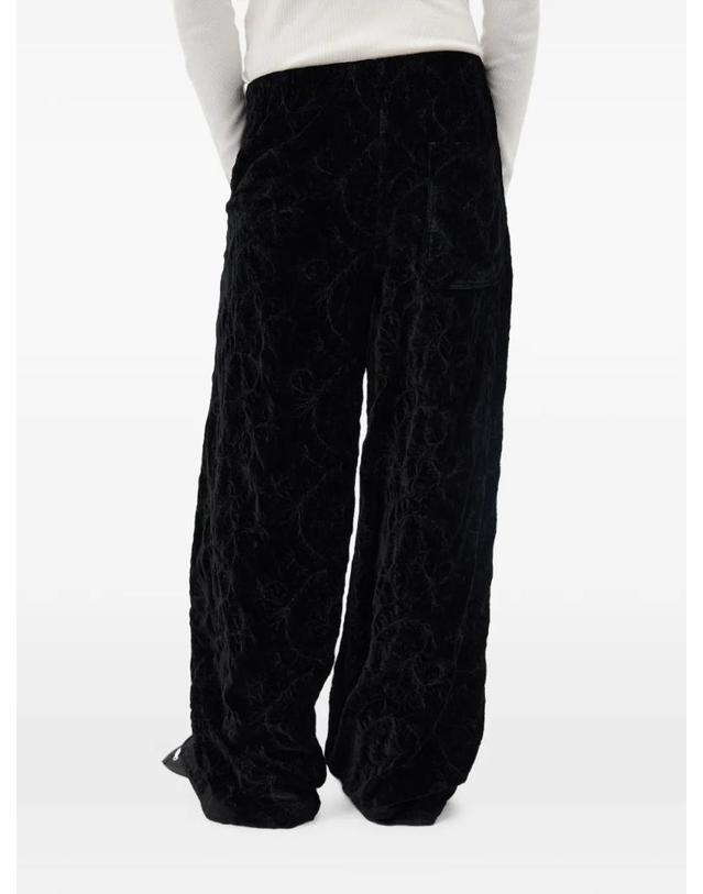 앤 드뮐미스터 앤드뭘미스터 [해외직구] 26 FW Ann Demeulemeester 페이즐리 자수 벨벳 팬츠 B0014261FA753 TP458556051 착용컷