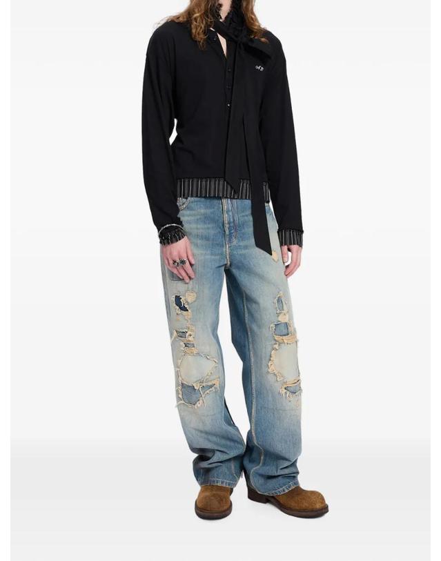 앤 드뮐미스터 앤드뭘미스터 [해외직구] 26 FW Ann Demeulemeester 라스 세라피노 긴소매 티셔츠 B0014676FA206 TP457377732 착용컷