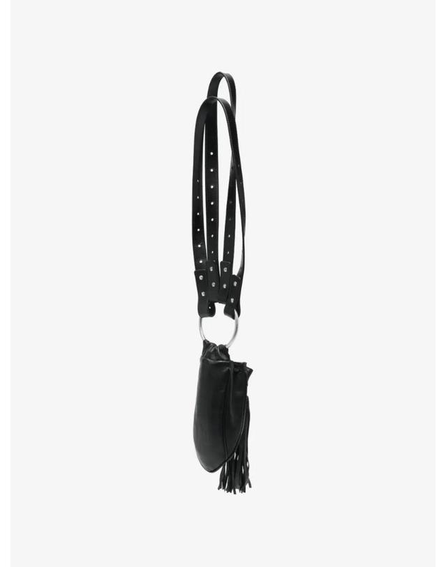 앤 드뮐미스터 앤드뭘미스터 [해외직구] 26 FW Ann Demeulemeester 케넌 프린지 트리밍 레더 버킷 백 B0014598LT213 TP459250631 착용컷