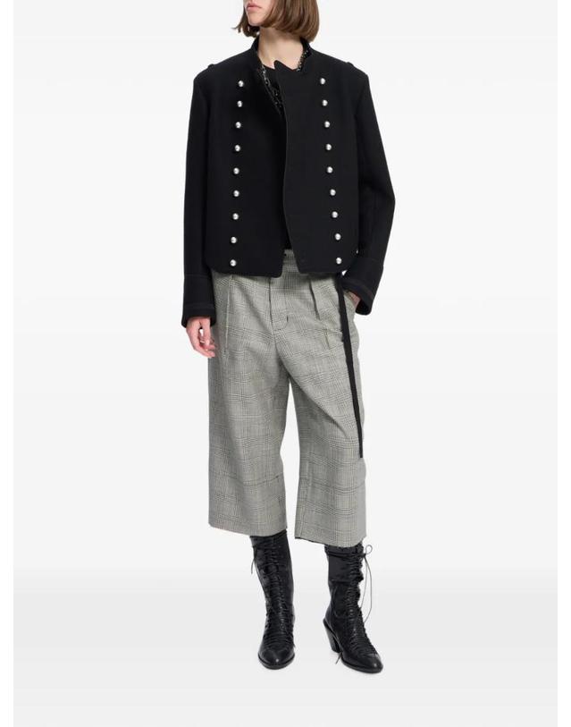 앤 드뮐미스터 앤드뭘미스터 [해외직구] 26 FW Ann Demeulemeester 더블 브레스티드 크롭 재킷 B0014707FA797 TP458771541 착용컷
