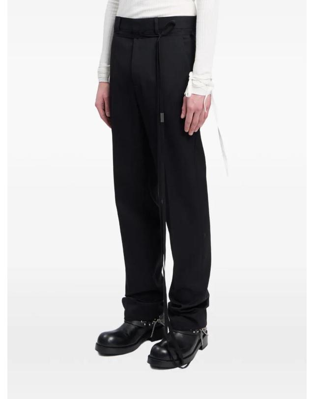 앤 드뮐미스터 앤드뭘미스터 [해외직구] 26 FW Ann Demeulemeester 워스티드 울 개버딘 팬츠 B0014654FA761 TP458585896 착용컷