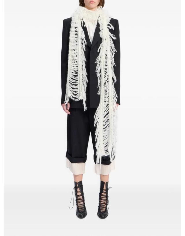 앤 드뮐미스터 앤드뭘미스터 [해외직구] 26 FW Ann Demeulemeester 브러시드 니트 스카프 B0014549KN096 TP457560617 착용컷