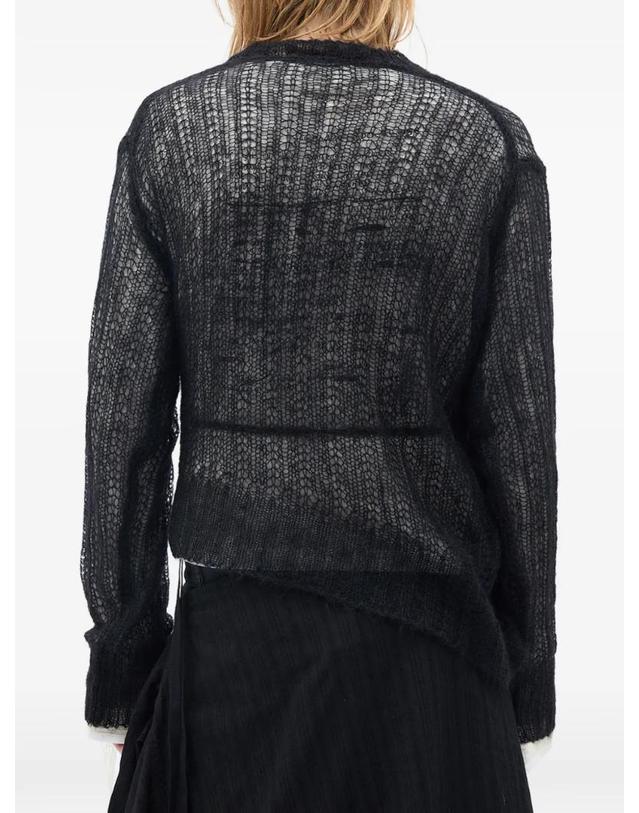 앤 드뮐미스터 앤드뭘미스터 [해외직구] 26 FW Ann Demeulemeester 레바르 오픈 니트 스웨터 B0014325 TP455684992 착용컷