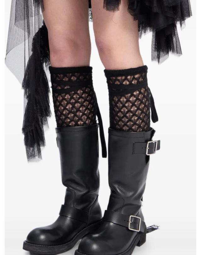 앤 드뮐미스터 앤드뭘미스터 [해외직구] 26 FW Ann Demeulemeester 텔라 아주르 니트 레그 워머 B0014551KN095 TP456628958 착용컷