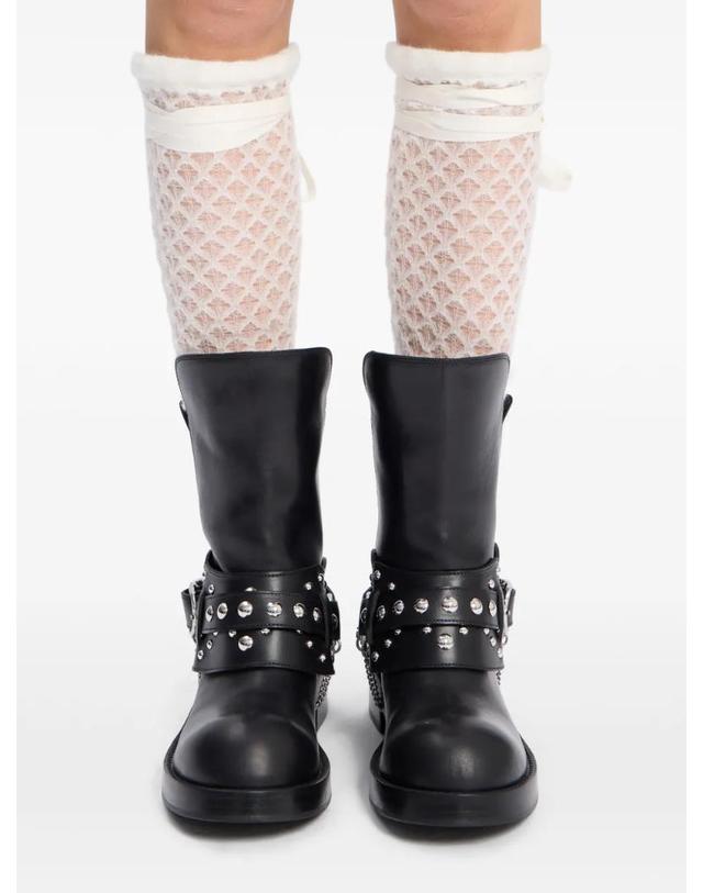 앤 드뮐미스터 앤드뭘미스터 [해외직구] 26 FW Ann Demeulemeester 타이 클로저 레그 워머 B0014551KN095 TP456628925 착용컷