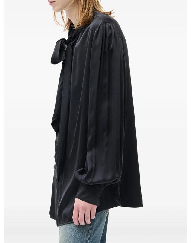 앤 드뮐미스터 앤드뭘미스터 [해외직구] 26 FW Ann Demeulemeester 루노 보타이 셔츠 B0014413FA134 TP456501619 착용컷
