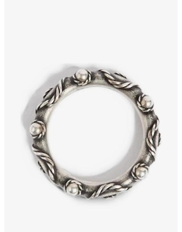 앤 드뮐미스터 앤드뭘미스터 [해외직구] 26 FW Ann Demeulemeester 로프 디테일 스터드 링 B0014617JW020 TP456540524 착용컷