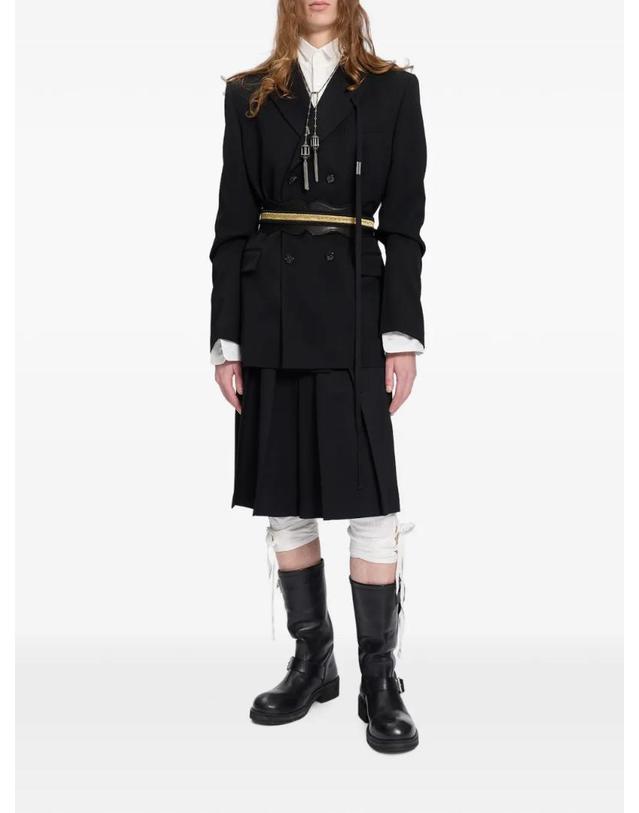 앤 드뮐미스터 앤드뭘미스터 [해외직구] 26 FW Ann Demeulemeester 플리츠 와이드 버뮤다 쇼츠 B0014462FA761 TP457557688 착용컷
