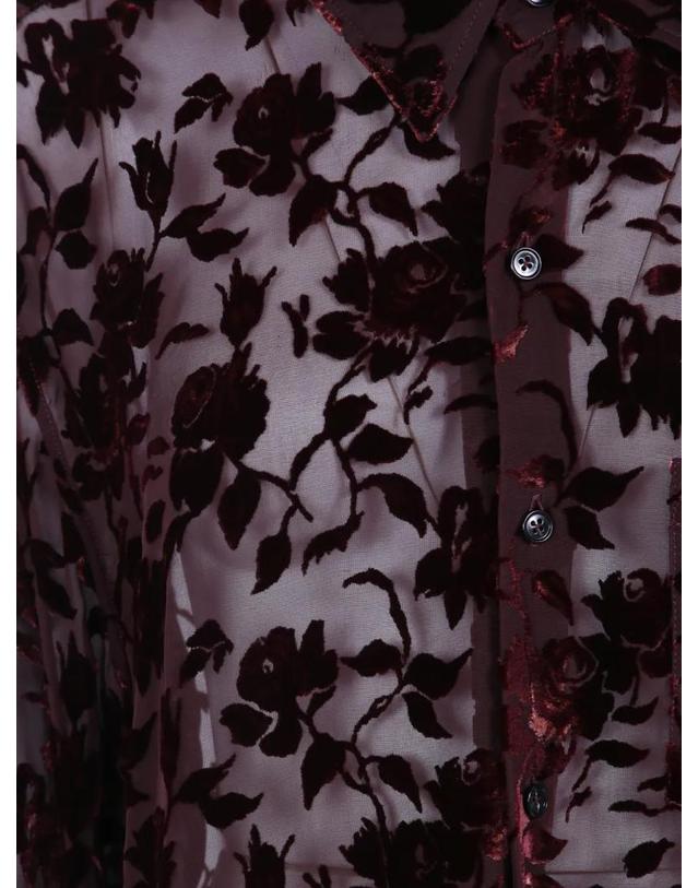 앤 드뮐미스터 앤드뭘미스터 [해외직구] 26 FW Ann Demeulemeester 엘리자베스 플로럴 데보레 셔츠 B0010219FA749 TP459349125 착용컷