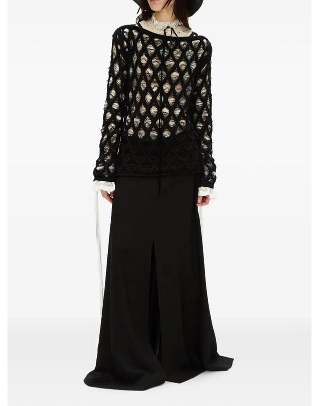 앤 드뮐미스터 앤드뭘미스터 [해외직구] 26 FW Ann Demeulemeester 프런트 슬릿 맥시 스커트 B0014268FA558 TP458934661 착용컷