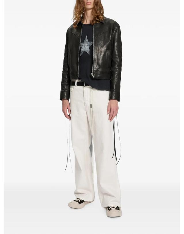 앤 드뮐미스터 앤드뭘미스터 [해외직구] 26 FW Ann Demeulemeester 드로스트링 와이드 진 B0014026FA038 TP458931027 착용컷