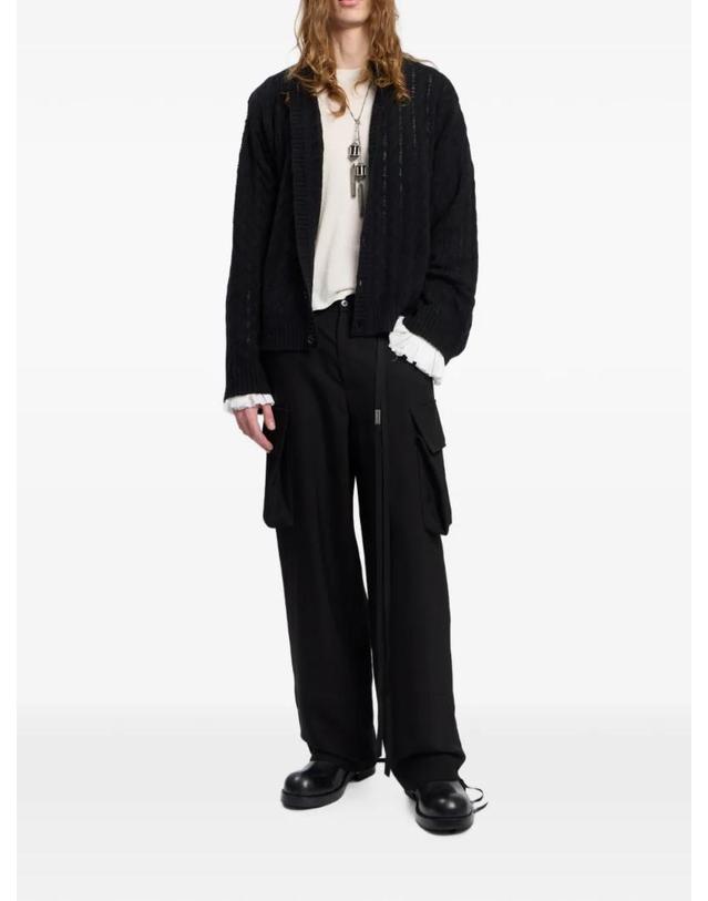 앤 드뮐미스터 앤드뭘미스터 [해외직구] 26 FW Ann Demeulemeester 와이드 카고 팬츠 B0014655FA558099 TP458930119 착용컷