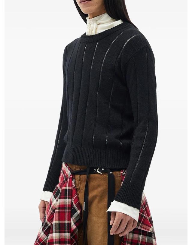 앤 드뮐미스터 앤드뭘미스터 [해외직구] 26 FW Ann Demeulemeester 리키 브러시드 골지 스웨터 B0014301KN085 TP455684751 착용컷