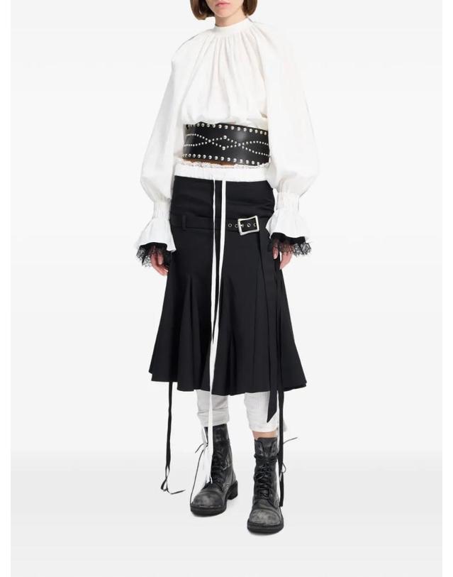 앤 드뮐미스터 앤드뭘미스터 [해외직구] 26 FW Ann Demeulemeester 플레어 커프 블라우스 B0014541FA752 TP459186253 착용컷