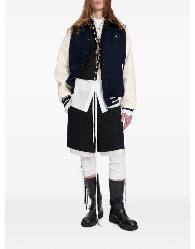 앤 드뮐미스터 앤드뭘미스터 [해외직구] 26 FW Ann Demeulemeester 로고 자수 패널 봄버 재킷 B0014457FA797 TP459425628 착용컷