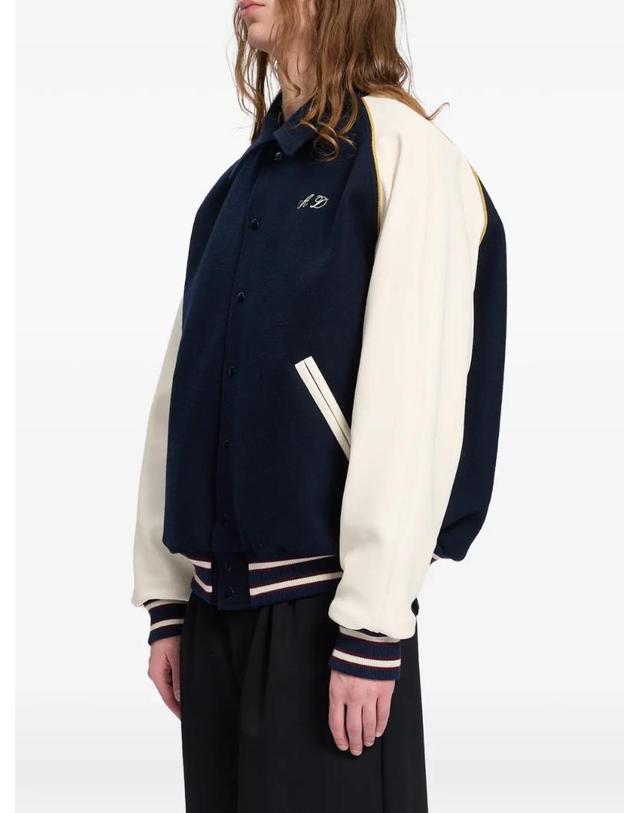 앤 드뮐미스터 앤드뭘미스터 [해외직구] 26 FW Ann Demeulemeester 로고 자수 패널 봄버 재킷 B0014457FA797 TP459425628 착용컷