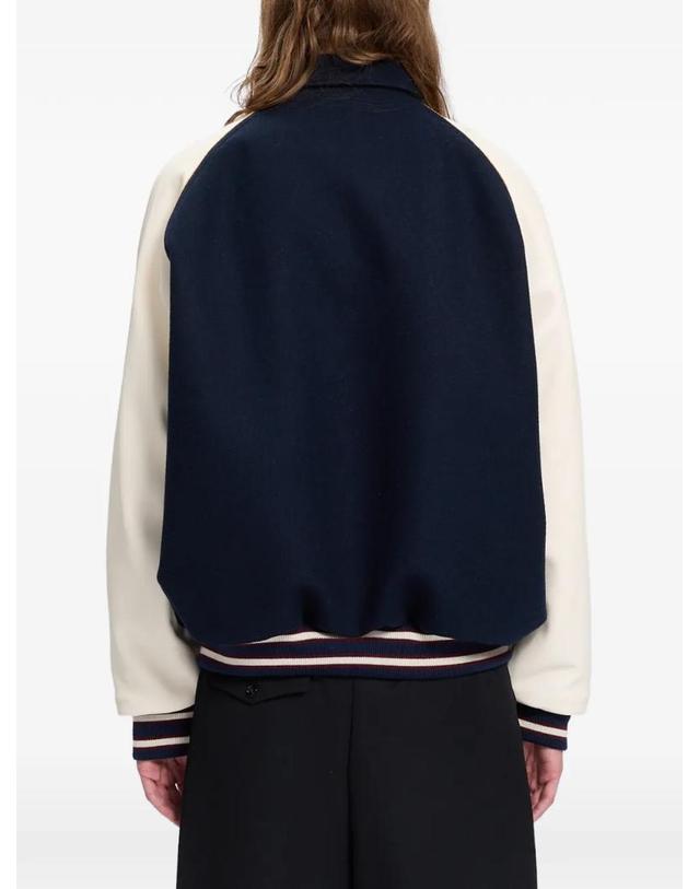 앤 드뮐미스터 앤드뭘미스터 [해외직구] 26 FW Ann Demeulemeester 로고 자수 패널 봄버 재킷 B0014457FA797 TP459425628 착용컷