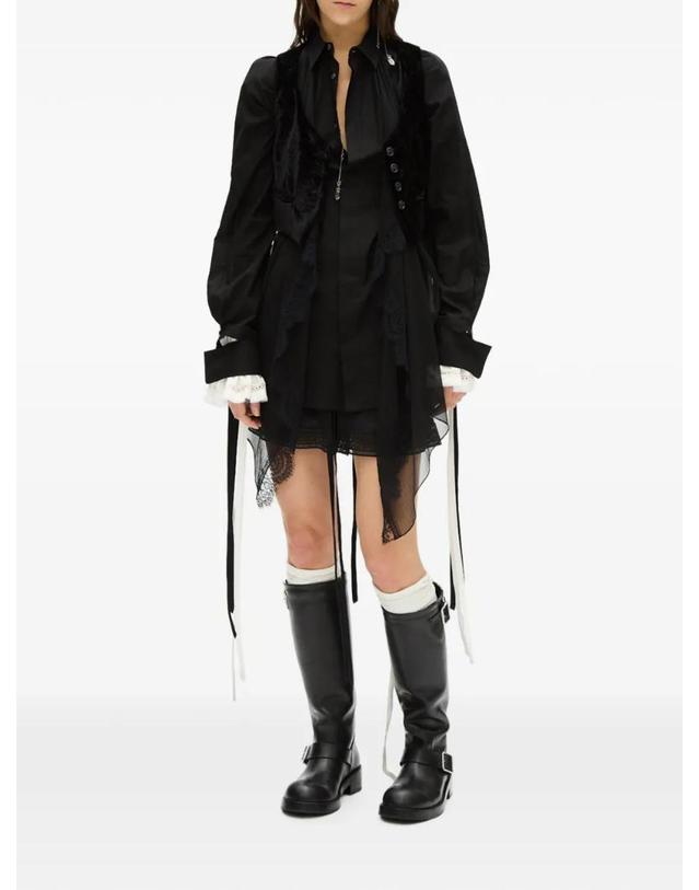 앤 드뮐미스터 앤드뭘미스터 [해외직구] 26 FW Ann Demeulemeester 레이스 트리밍 플리츠 스커트 B0014338FA026 TP459349178 착용컷