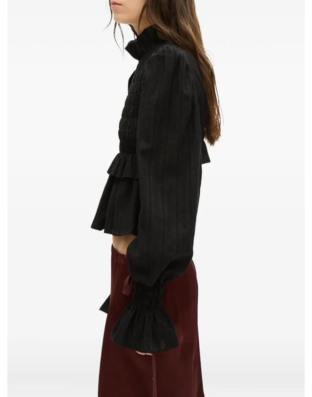 앤 드뮐미스터 앤드뭘미스터 [해외직구] 26 FW Ann Demeulemeester 러플 디테일 블라우스 B0014417FA752 TP458391397 착용컷