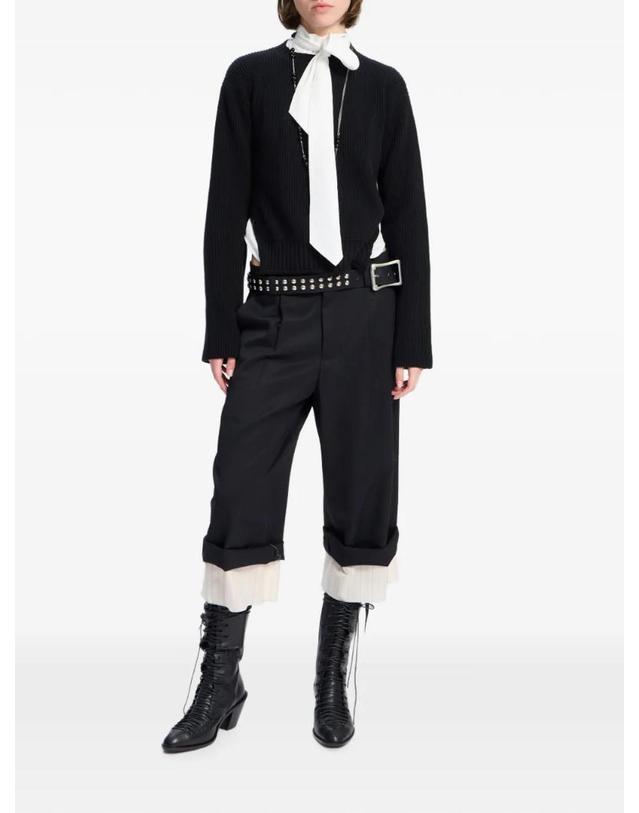 앤 드뮐미스터 앤드뭘미스터 [해외직구] 26 FW Ann Demeulemeester 캐시미어 골지 니트 스웨터 B0014666KN097 TP459073314 착용컷
