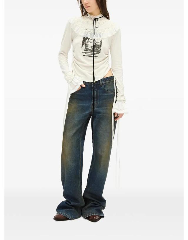 앤 드뮐미스터 앤드뭘미스터 [해외직구] 26 FW Ann Demeulemeester 러플 레이스 트리밍 칼라 B0014578FA732 TP458893765 착용컷