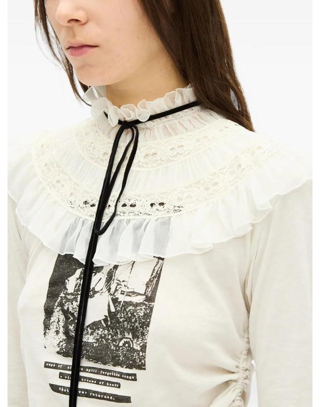 앤 드뮐미스터 앤드뭘미스터 [해외직구] 26 FW Ann Demeulemeester 러플 레이스 트리밍 칼라 B0014578FA732 TP458893765 착용컷